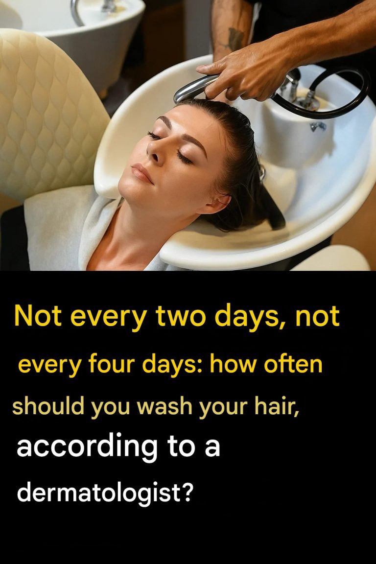 Here’s how often you should wash your hair, according to a dermatologist.