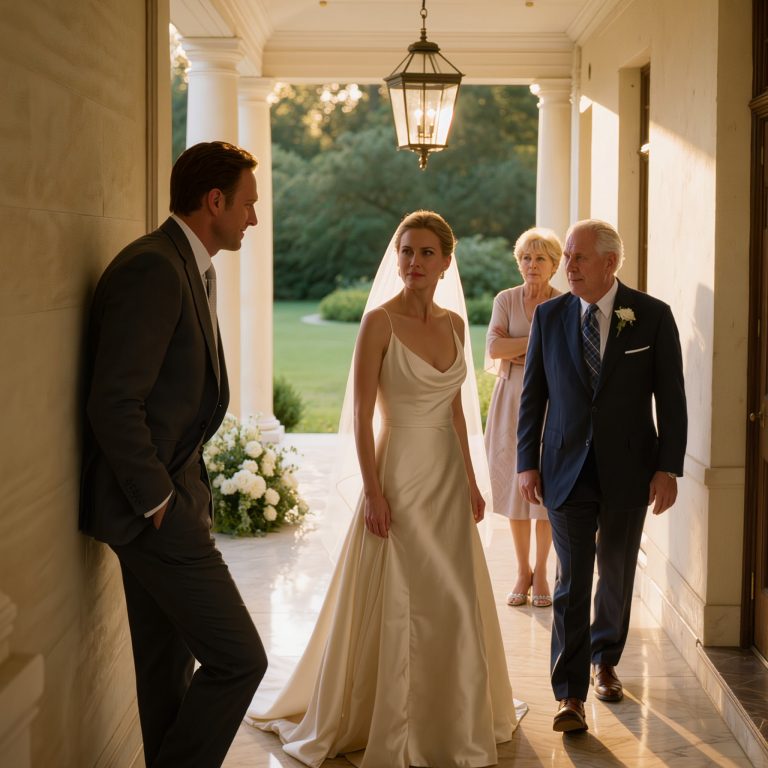 My Brother Called Me Right Before My Wedding And Said, “Dad Won’t Be Walking You Down The Aisle. He Chose Me.” I Went Cold. “It’s My Wedding Day.” He Laughed And Said, “You Were Never The Priority.” But Just When I Thought I’d Have To Walk In Alone… Someone Pushed The Door Open And Stepped Inside. WHAT HAPPENED NEXT LEFT THEM SPEECHLESS…