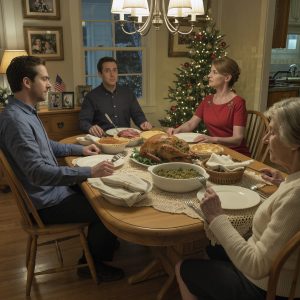 My son set down his fork at Christmas dinner, looked around the house his father built with his own hands, and told me I had thirty days to get out because he and his wife had already sold it — but six months later, when he texted, “Why are you still there?” he still had no idea who had really bought the place.