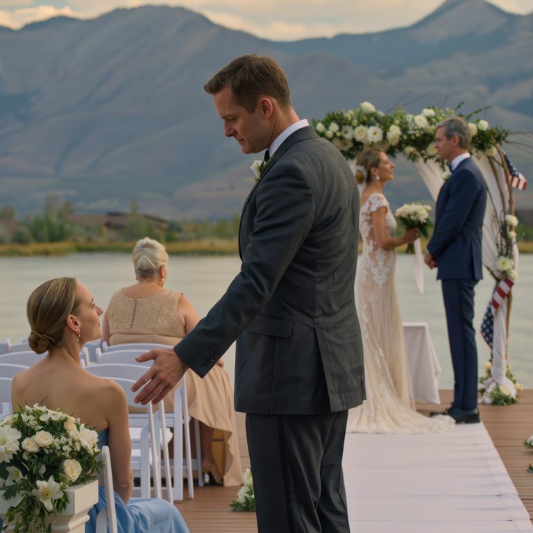 I Was Seated Behind A Pillar At My Sister’s Wedding While Everyone Acted Like I Wasn’t Really Family. Then A Stranger Sat Beside Me And Said, “Just Follow My Lead And Pretend You’re My Date.” The Moment He Stood To Speak, The Entire Room Turned, And My Sister’s Smile Disappeared.