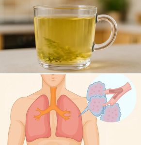 A tea that removes all mucus from the lungs, detoxifies the respiratory tract and treats asthma.