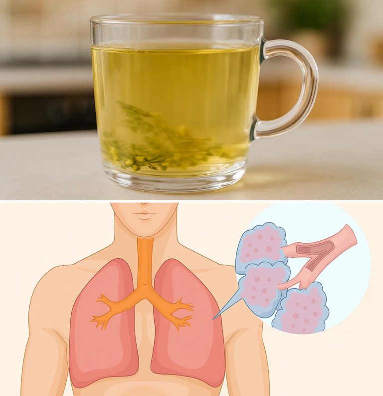 A tea that removes all mucus from the lungs, detoxifies the respiratory tract and treats asthma.