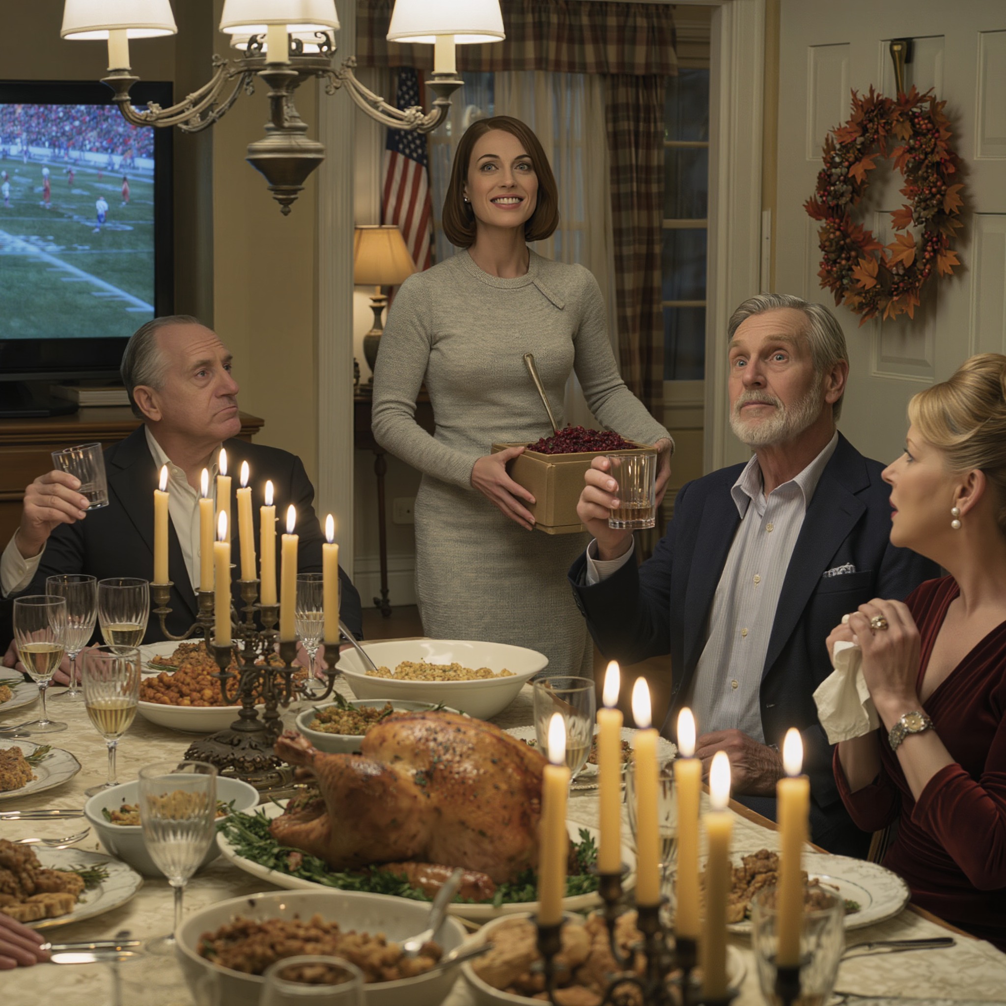 At Thanksgiving, My Father Raised His Whiskey and Announced to 31 People, “I’m Done Pretending She’s My Daughter”—So I Stood Up Smiling, Walked to the Hall Closet, and Brought Back the One Small Thing He Never Thought I’d Touch