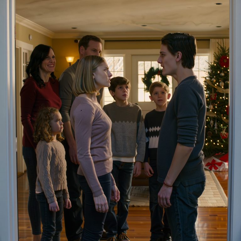 My Parents Didn’t Invite Me And My Kids To Christmas. Mom Said, “Your Sister Is Bringing Her Boyfriend To Meet The Family. She Doesn’t Want Your Kids There… They’d Ruin The Perfect Image.” “I Understand,” I Said, And Hung Up. The Next Day, They Showed Up At My Door Upset, And The Moment They Saw Me, My Sister’s Boyfriend Said…