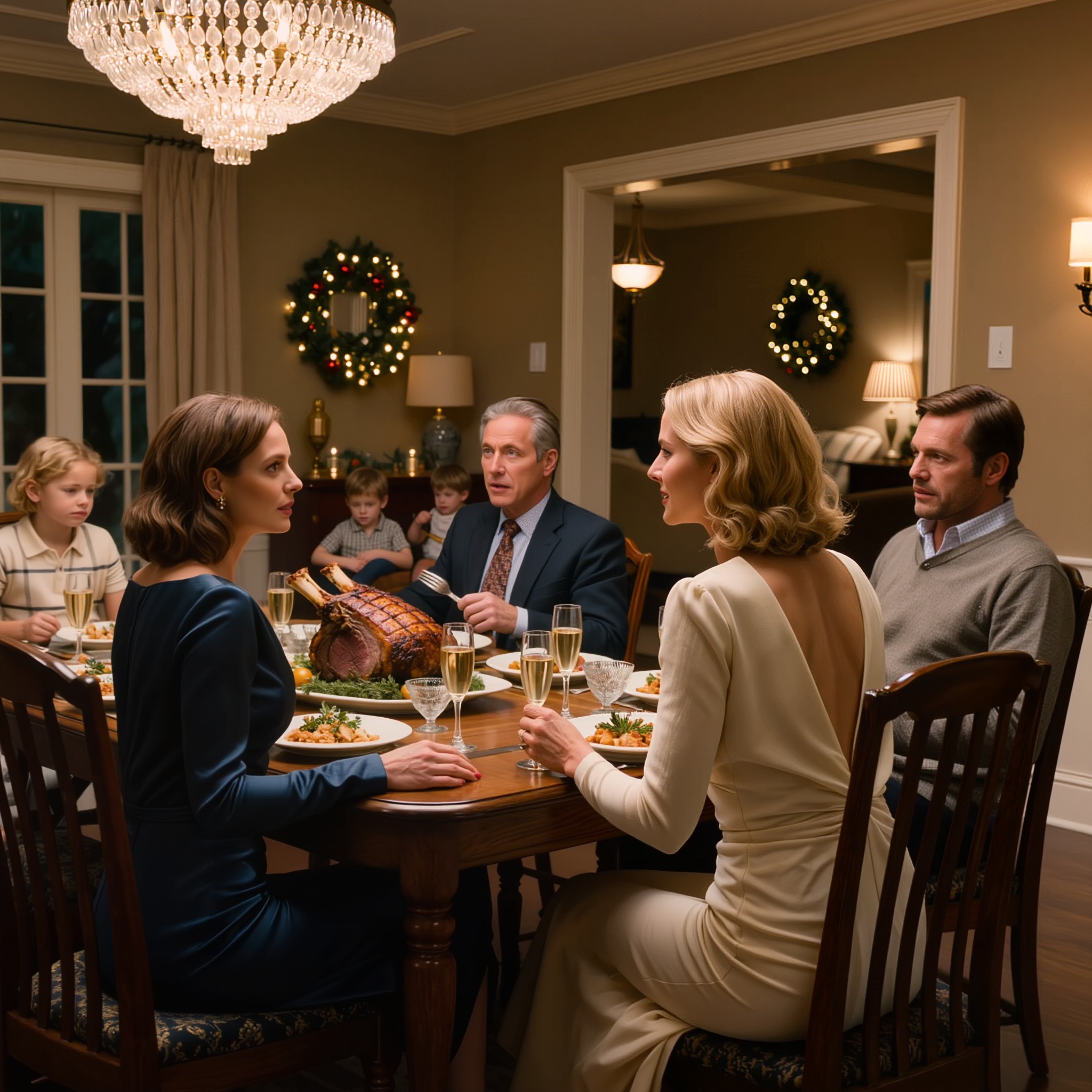 “You’re Already 37 And Still Single? Must Be Tough Spending New Year’s Alone, Huh?” My Sister Sneered Loud Enough For Everyone At The Table To Hear. I Didn’t Flinch. I Set My Glass Down, Looked Straight At Her, And Said Calmly, “You Don’t Need To Worry About Me. I’ve Been Married For A Long Time.” My Mom Froze Mid-Toast, Her Glass Still Raised.