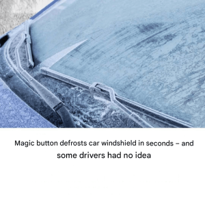 'Magic' button defrosts car windshield in seconds - and some drivers had no idea