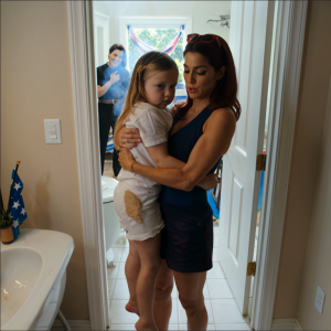 She was standing in the upstairs bathroom with a beach towel pulled up to her chin and her friendship bracelets still on her wrist when I found her. Blonde hair covered the tile, the sink, the edge of the tub, and for one second the whole room went silent except for the sound of my daughter trying not to cry too loudly.