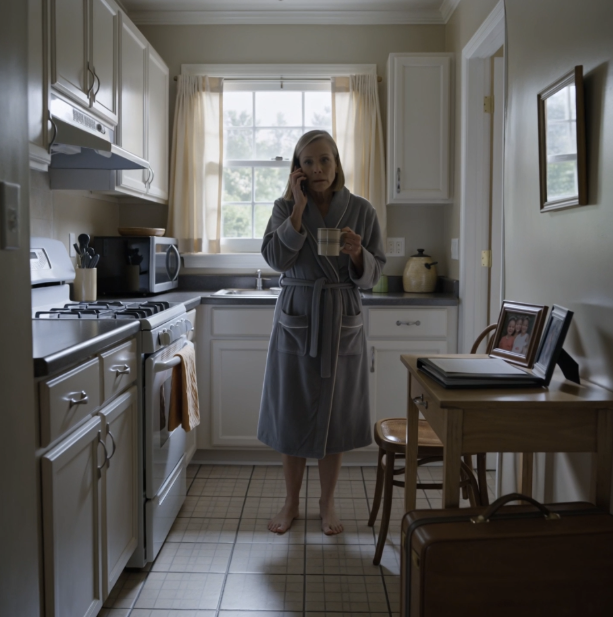 My 70-year-old husband took our $4.3 million house in court, told our children I was unstable, banned me from seeing my grandkids, and watched me leave with one suitcase like I was the problem, but one month later, just after sunrise in the little rental cottage he thought had finished me, a detective called to say Richard Carter was dead—and that before he died, he left a message with my name in it