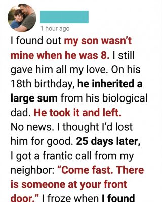 He Wasn’t My Biological Son—But What He Did After Inheriting Millions Moved Me to Tears