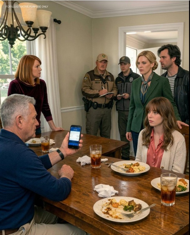 At Sunday Dinner, My Father Casually Asked About the $200,000 He “Sent Me” — “You Said You Needed It for the House,” He Smiled, But When the Bank Confirmed the Account Was Opened From Our Home IP, Two Officers Soon Stood Under Our Chandelier Asking Who Committed a Felony