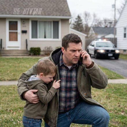 I got a call from my son, his voice cracking: “Dad… I came home and found Mom with Uncle Ted. He locked me in—I had to jump from the third floor to escape.” I rushed there with my heart hammering. My boy crumpled into my arms, trembling, bruised, fighting for breath. “They’re still inside,” he sobbed against my chest. And in that moment, something feral woke up in me—no one lays a hand on my child and walks away.