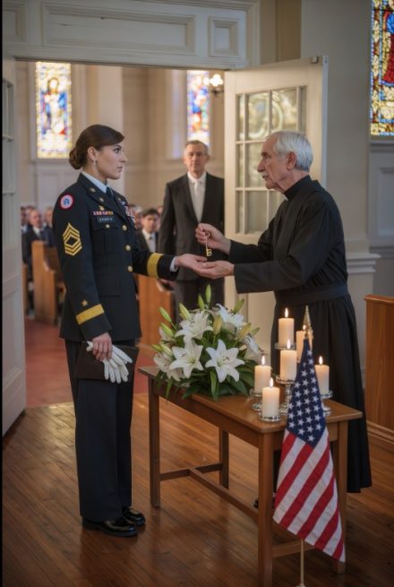 At my mother’s funeral, the priest pulled me aside and said, “Your real name isn’t Brooks,” then pressed a storage key into my hand and told me not to go home, and by the time my stepfather texted Come home. Now., I was already driving toward a storage unit with my Army dress uniform still on and a name in my head that hadn’t belonged to me in thirty years.