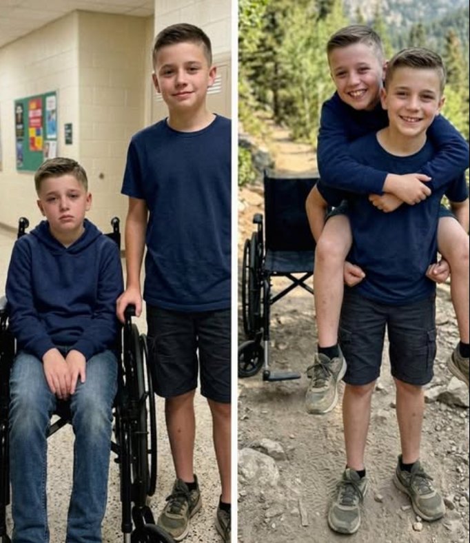 My 12-Year-Old Son Carried His Wheelchair-Bound Friend on His Back During a Camping Trip So He Wouldn’t Feel Left Out – The Next Day, the Principal Called Me and Said, ‘You Need to Rush to School Now’