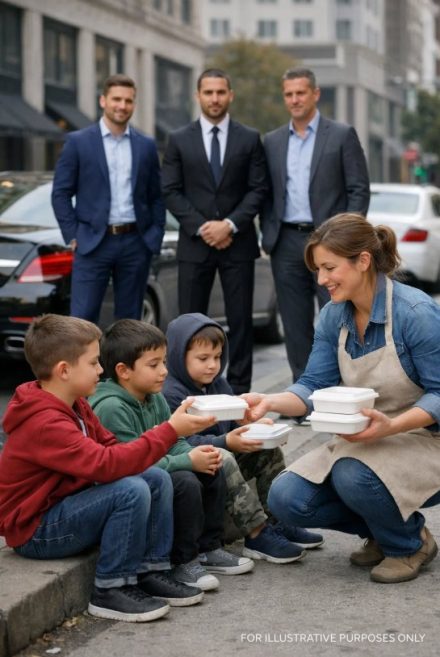 She Fed Three Hungry Children When She Had Nothing—Years Later, Three Rolls-Royces Stopped for Her