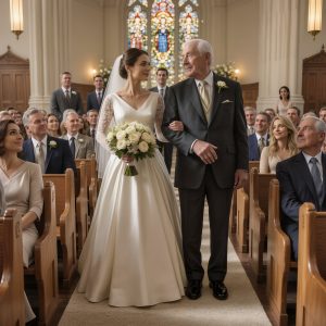 My father chose my half-sister’s birthday party over walking me down the aisle on my wedding day, then called at the last minute expecting me to still save him a place in the photos—but by the time the church doors opened, I already had the right man on my arm, and the sound that went through that sanctuary told me everyone else finally understood exactly what he had done.