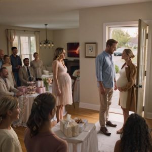 At My Baby Shower, A Pregnant Woman Walked In And Called My Husband “Honey.” I Froze. Then She Said, “I’m His Wife.” Everyone Believed Her Until I Asked One Simple Question, And Her Face Lost All Color.