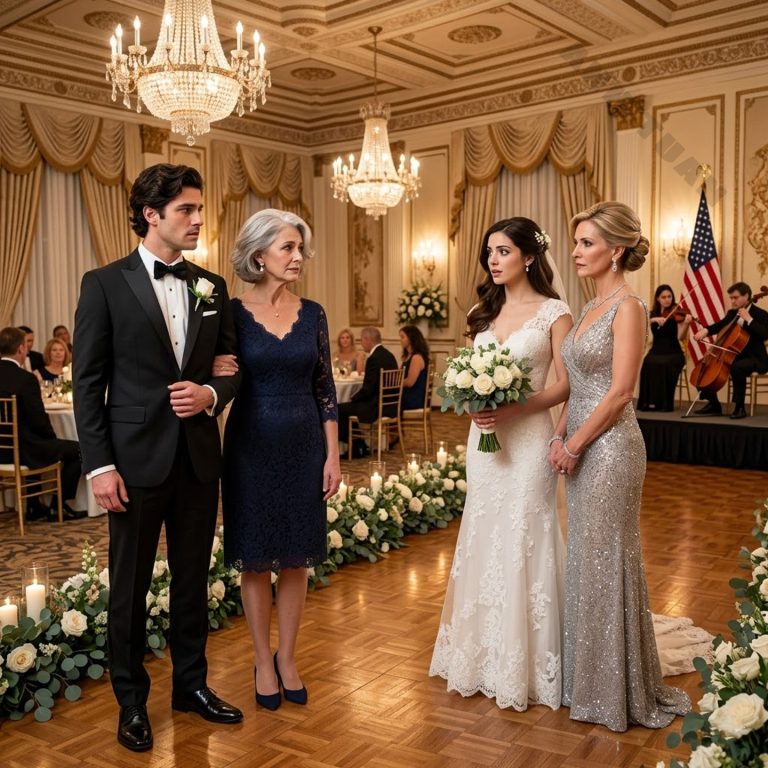 My son heard his mother-in-law speaking contemptuously about me right there at the wedding, then saw with his own eyes the bride laugh as if it were all just some kind of joke. Just minutes later, he made an unexpected decision that left the entire room silent, bringing the ceremony to an end in a way no one saw coming. And what he did the following morning left her family with no way to deny any of it.